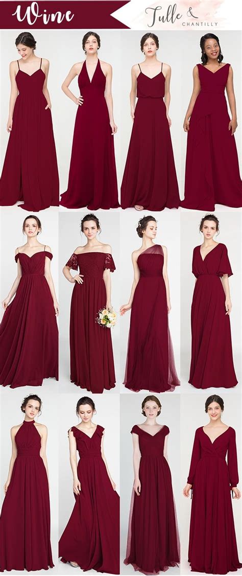 Burgundy Wine Colored Bridesmaid Dresses Jolenemosleydesigns