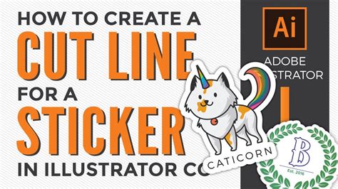 How To Create A Contour Die Cut Line For A Sticker In Adobe Illustrator