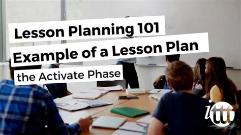 Lesson Planning Part 7 Lesson Plan Example Activate Phase