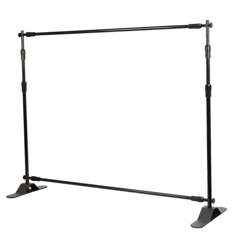 Flexzion Backdrop Stand Telescopic Banner Stand 8x8′ Step And Repeat