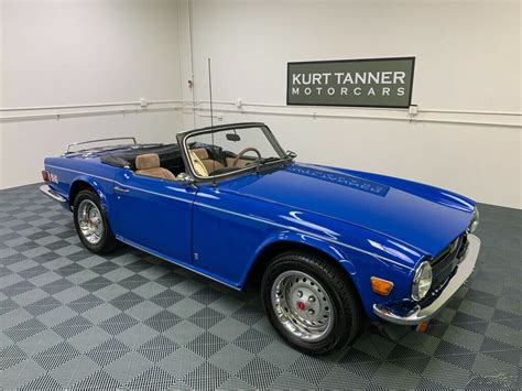 1976 Triumph Tr 6 Tahiti Blue 4 Speed With Factory Overdriv