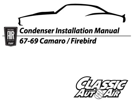 69 Camaro Ac Performance Upgrade Kit V8 Stage 2 Original Air Group