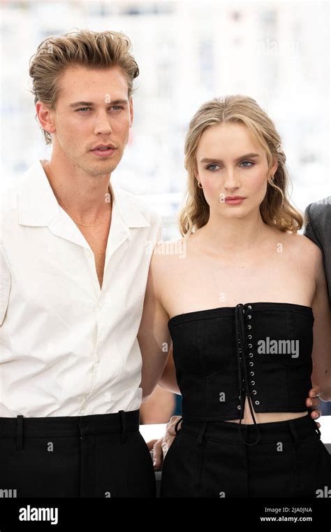 olivia dejonge and austin butler attend the photocall for elvis during the 75th annual cannes