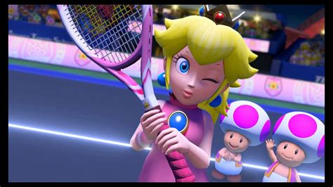 Mario Tennis Aces Tournament Demo Tournament Gameplay Peach Youtube