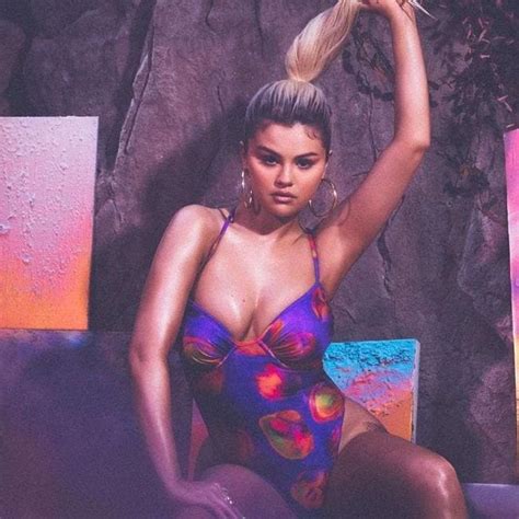 Selena Gomez Lounges On A Boat In A Colorful Retro Swimsuit From Her Collab For Gorgeous New