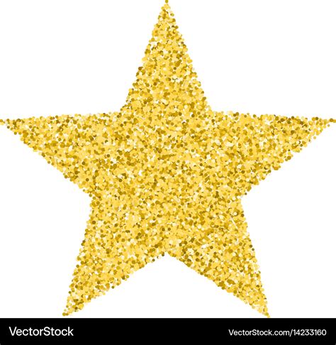Glitter Golden Star Royalty Free Vector Image Vectorstock