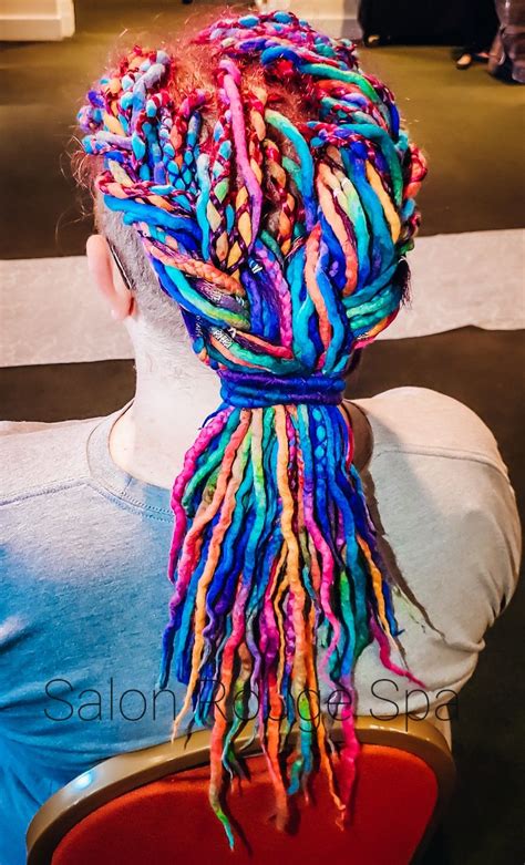 Rainbow Dreads Dread Hairstyles Spa Spa Salon