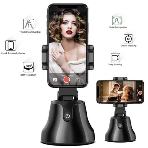 Auto Shooting Selfie Sticks Smart 360° Object All In One Rotating Automatic Face Tracking Tripod