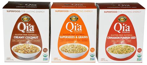 Qia Superfood Gluten Free Oatmeal Variety 8 Of Oz Be Super Welcome 3 Pack