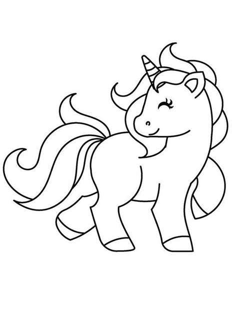 Easy Unicorn Free Coloring Pages | Emoji coloring pages, Unicorn