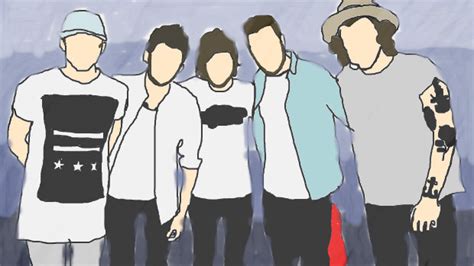 One Direction ← A Fan Art Speedpaint Drawing By Neonunicornss Queeky