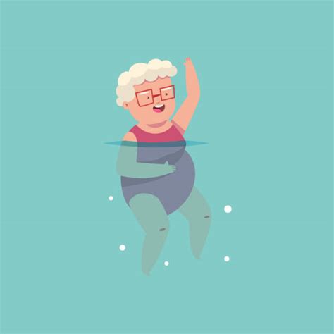 Old People Water Aerobics Illustrations Royalty Free Vector Graphics
