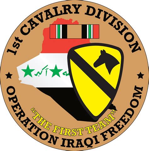 1st Cavalry Division Oif Decal Operation Iraqi Freedom