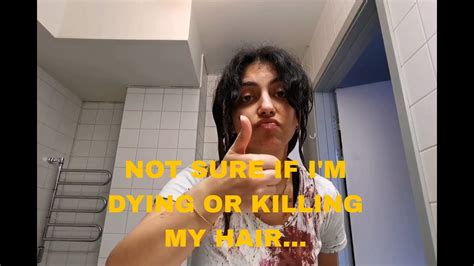 Dying My Hair Black At Home Youtube