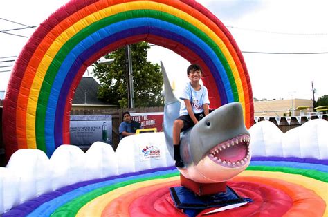 Usa Mechanical Rainbow Shark Rentals Sky High Party Rentals