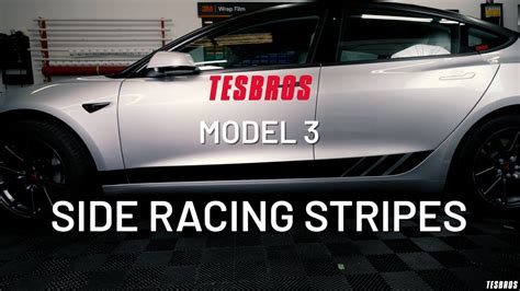 Tesla Model 3 Diy Side Racing Stripes Installation Instructions Youtube