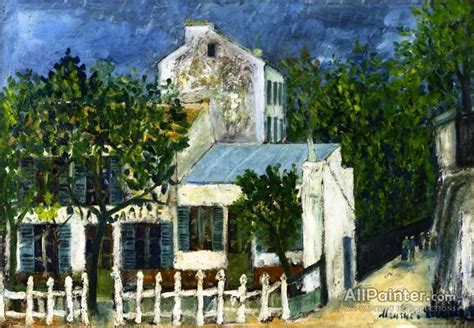 The Lapin Agile By Maurice Utrillo Art Transportation Klimt Paintings