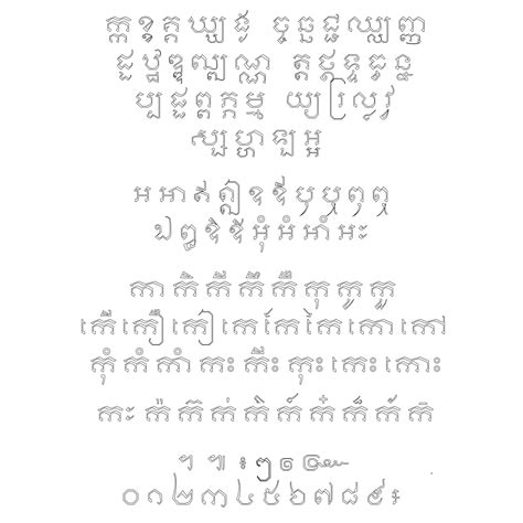 Khmer ui is a font from cambodia. Khmer Banteay Srey L | Khmer fonts — ពុម្ព អក្សរ ខ្មែរ ...