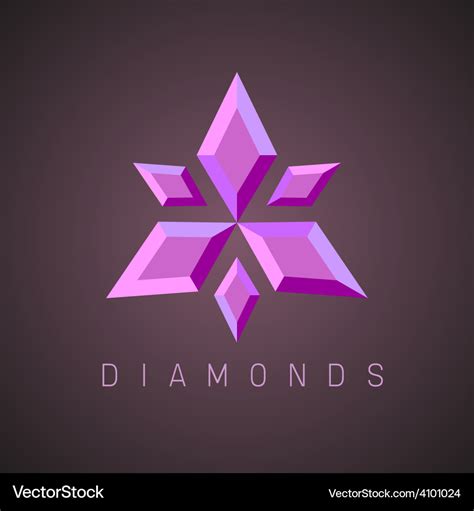 Ruby Gems Logo Template Royalty Free Vector Image