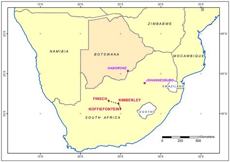 Kimberley South Africa Map