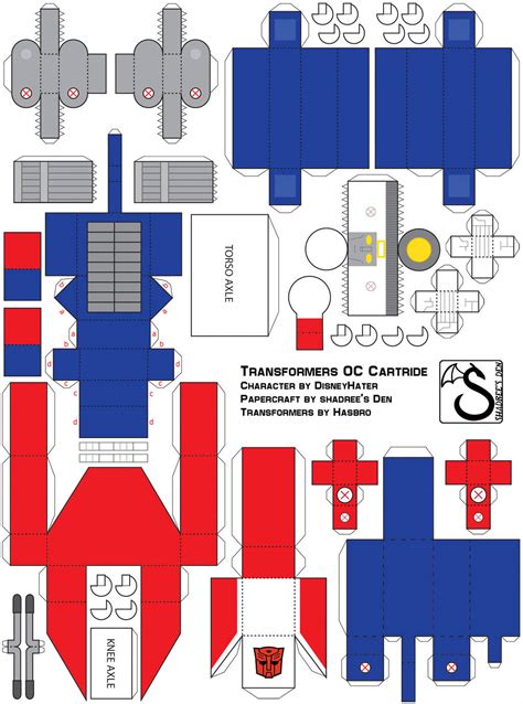 Transformers Papercraft Templates