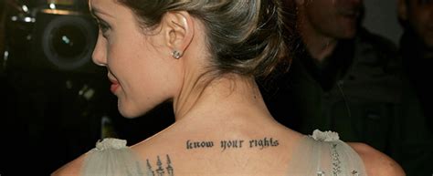 Sacred Fearless Angelina Jolie Tattoo Designs And Meanings 2019