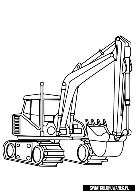 Kolorowanki Koparki Pobierz Darmowe Kolorowanki Koparka Do Druku