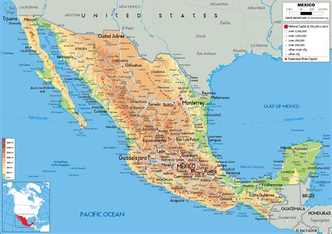 Mexico Map Grey Map Of Mexico Free Vector Maps Detailed Map Of