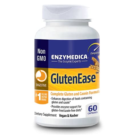 Enzymedica Glutenease Digestive Aid For Gluten And Casein Digestion