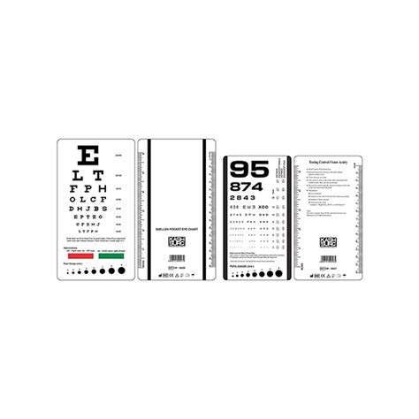 Snellen And Rosenbaum Pocket Eye Chart Kashmir Surgicals