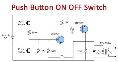 Push Button On Off Switch Using Transistors