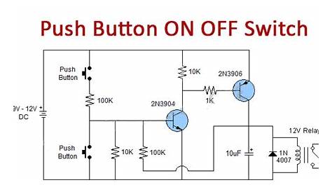 push on push off switch circuit diagram