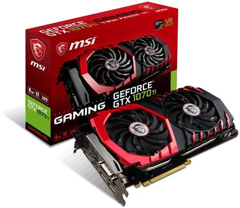 Msi Nvidia Geforce Gtx 1070 Ti Gaming 8g 8 Gb Gddr5 Pci Express