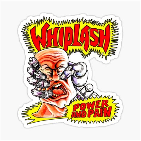 Whiplash Power And Pain Sticker For Sale By Stoner Store Redbubble