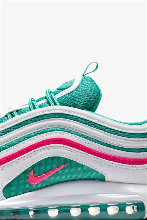 Ημερομηνία κυκλοφορίας του Nike Air Max 97 White And Kinetic Green And Pink Blast Nike⁠ Launch Gr