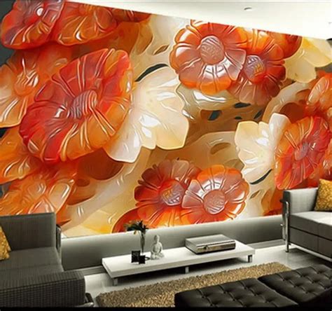 Custom 3d Photo Wallpaper Living Room 3d Wall Mural Color Relief 3d