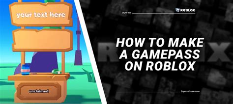 How To Make A Gamepass On Roblox