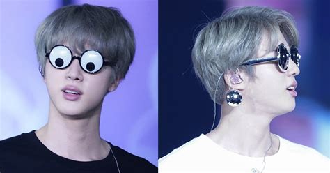 Btss Jin Keeps Wearing Funny Glasses On Their Love Yourself Tour