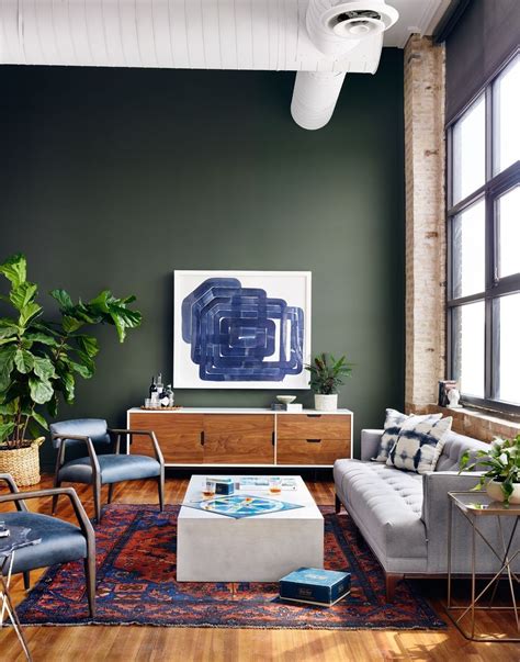 Cordelle Media Console Green Walls Living Room Living Room Green