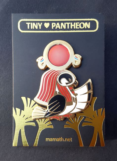 tiny pantheon ra enamel pin cute ancient egyptian hawk god re etsy
