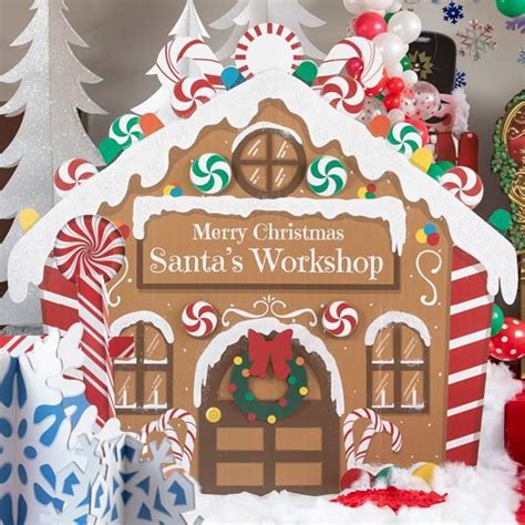 Give Your Celebration A Festive Look With Our Santas Workshop Standee