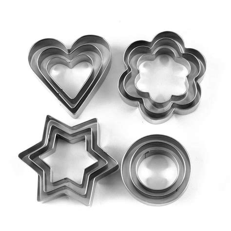 Buy Gotrendy Cookie Cutter 12pcsset Pastry Fruit Molds Stainless Steel