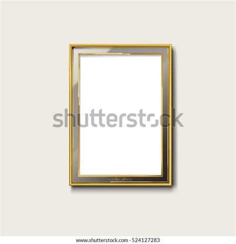 Gold Black Picture Frame Stock Vector Royalty Free 524127283