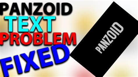 How To Fix Panzoid Text Problem Youtube