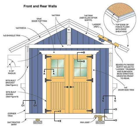 10×12 Storage Shed Plans And Blueprints For Constructing A Beautiful Shed