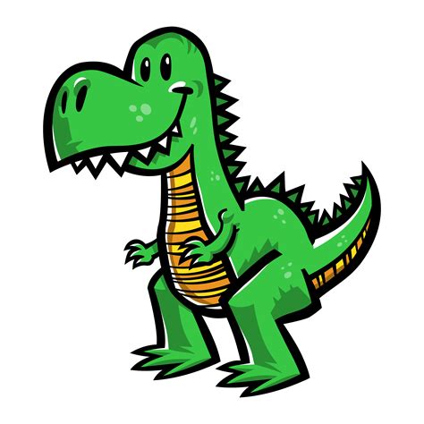 Dinosaur T Rex Cartoon Tyrannosaurus Rex Dinosaur Vector Stock Vector