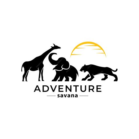 Premium Vector Animal Conservation Logo Design Wildlife Safari Logo