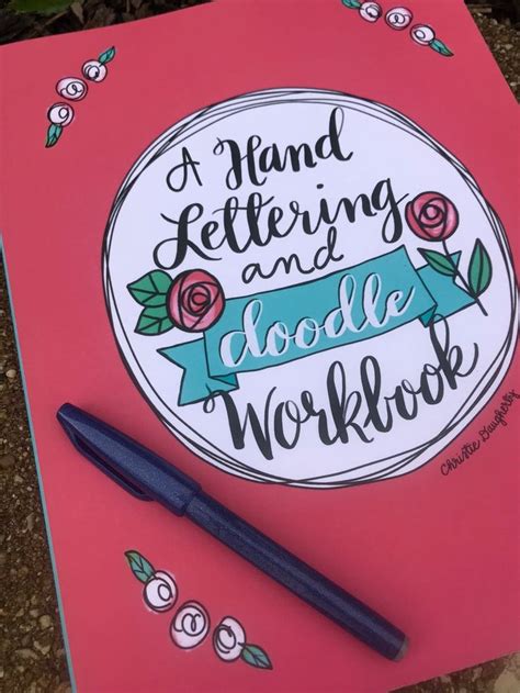 Faith Based Hand Lettering Workbook With Brush Pen Free Etsy Hand