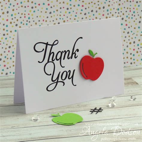 Pollypurplehorse Is Crafty Diy Thank You Cards Perfect For Teachers