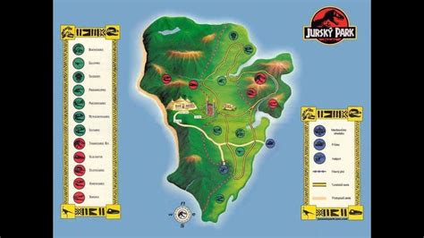 Isla Nublar The Brochure Map Truck Tour Jurassic World Evolution My